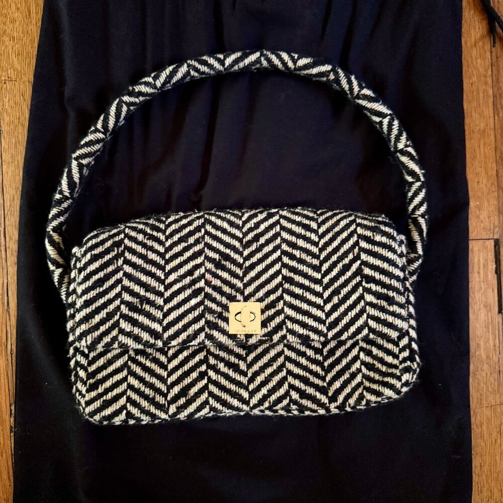 Anine Bing Nico Purse / Handbag - Fishbone / Herringbone (new w/o tags attached)